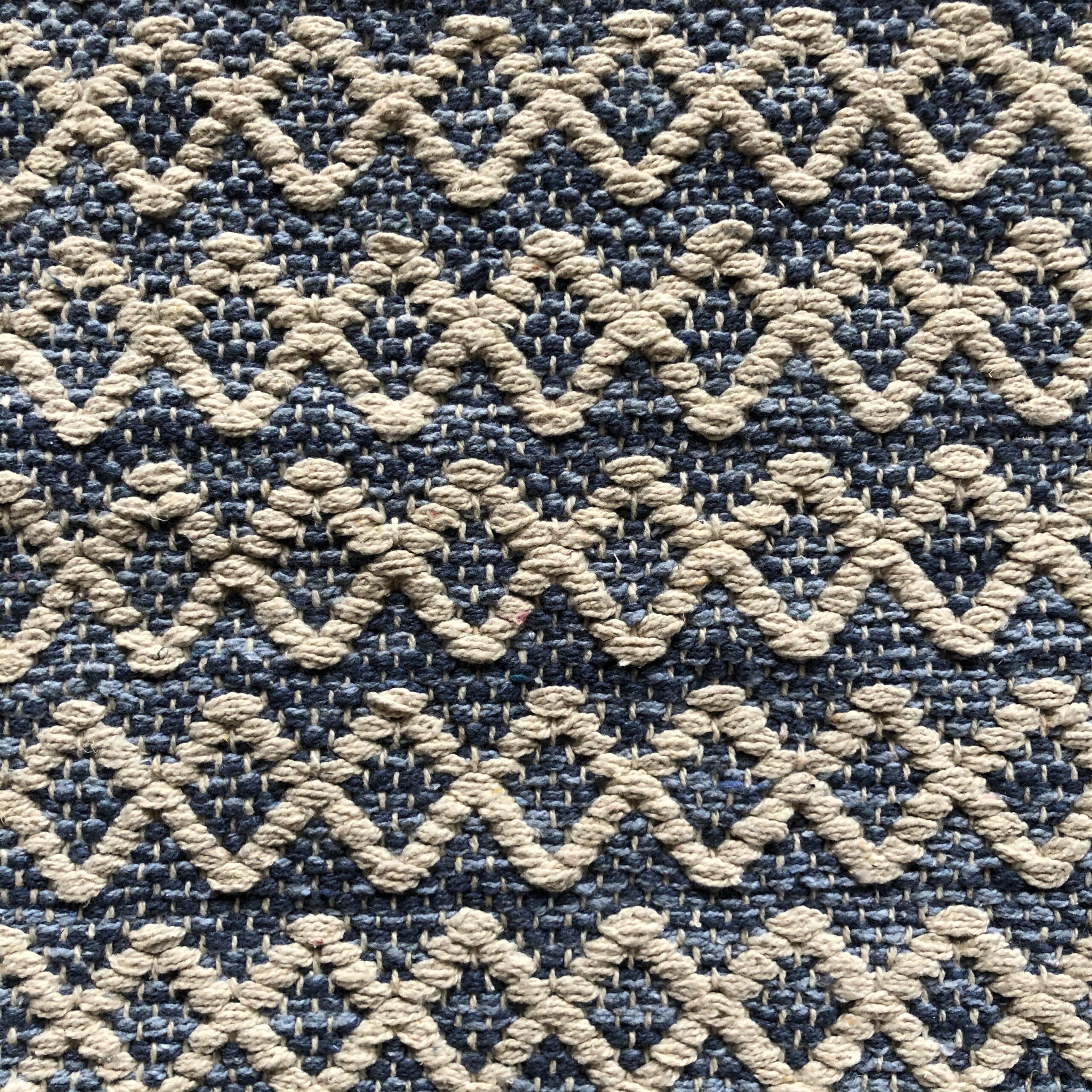 Tapis coton tissé main