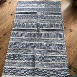 Tapis coton tissé main