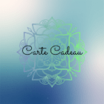Carte cadeau Mandala bleue dégradé