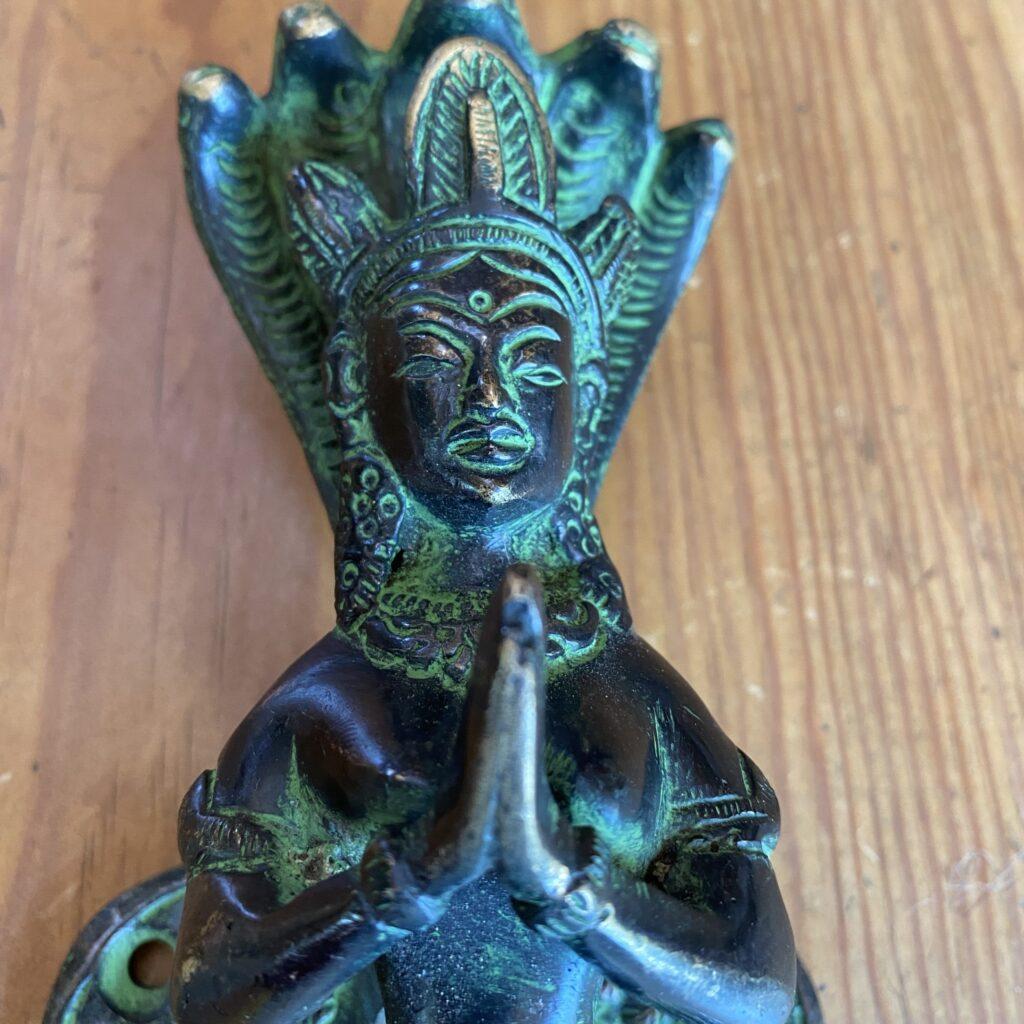 poignée laiton namasté déesse ailée 4