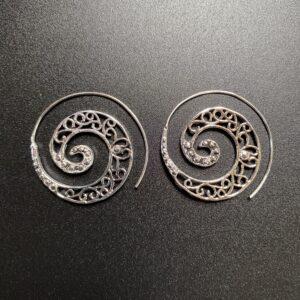 boucle oreilles plaqué argent 10