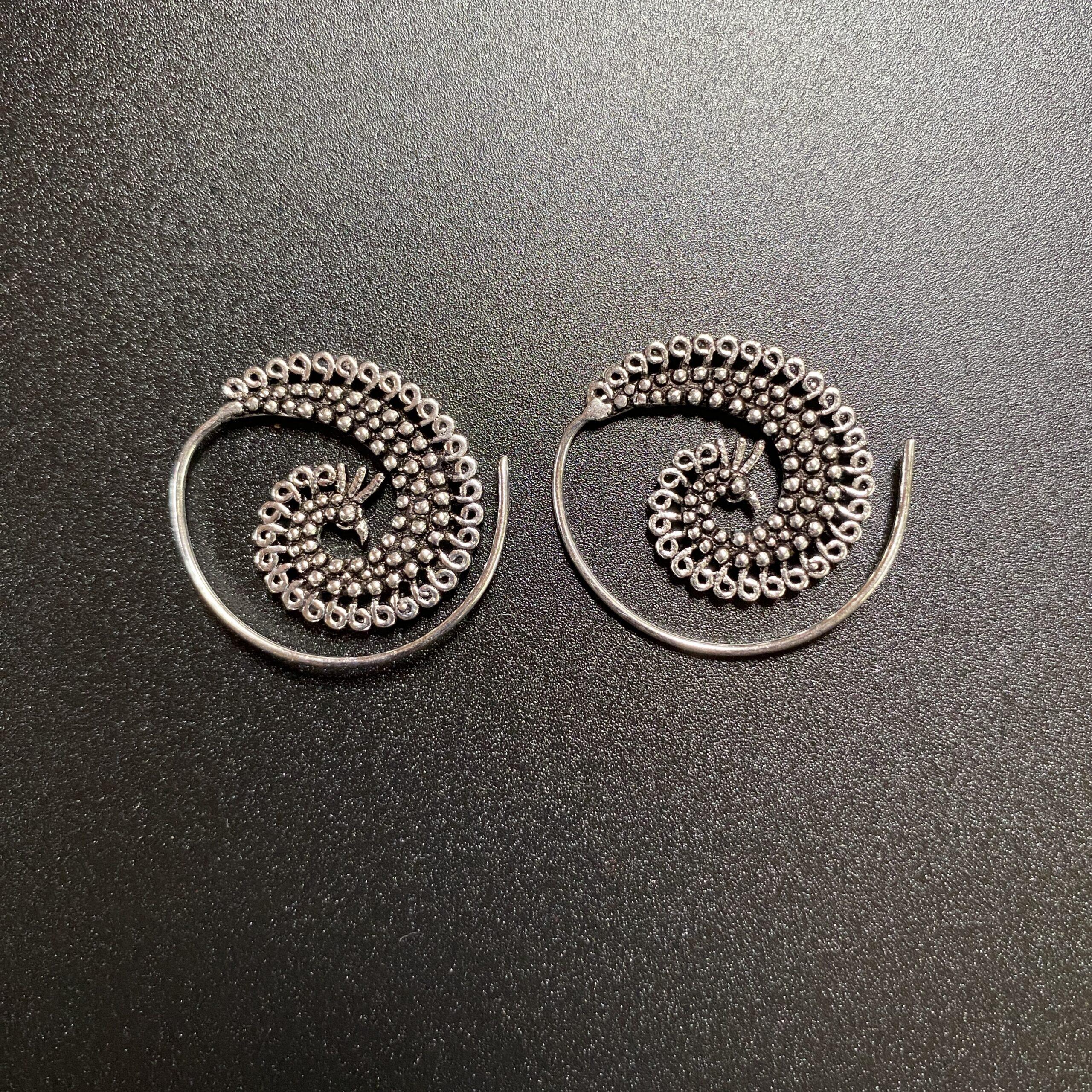 boucle oreilles plaqué argent 13