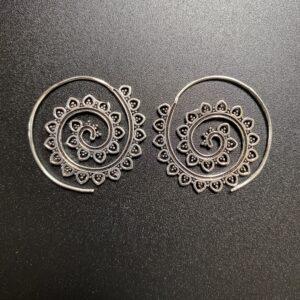 boucle oreilles plaqué argent 14