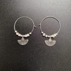 boucle oreilles plaqué argent 17