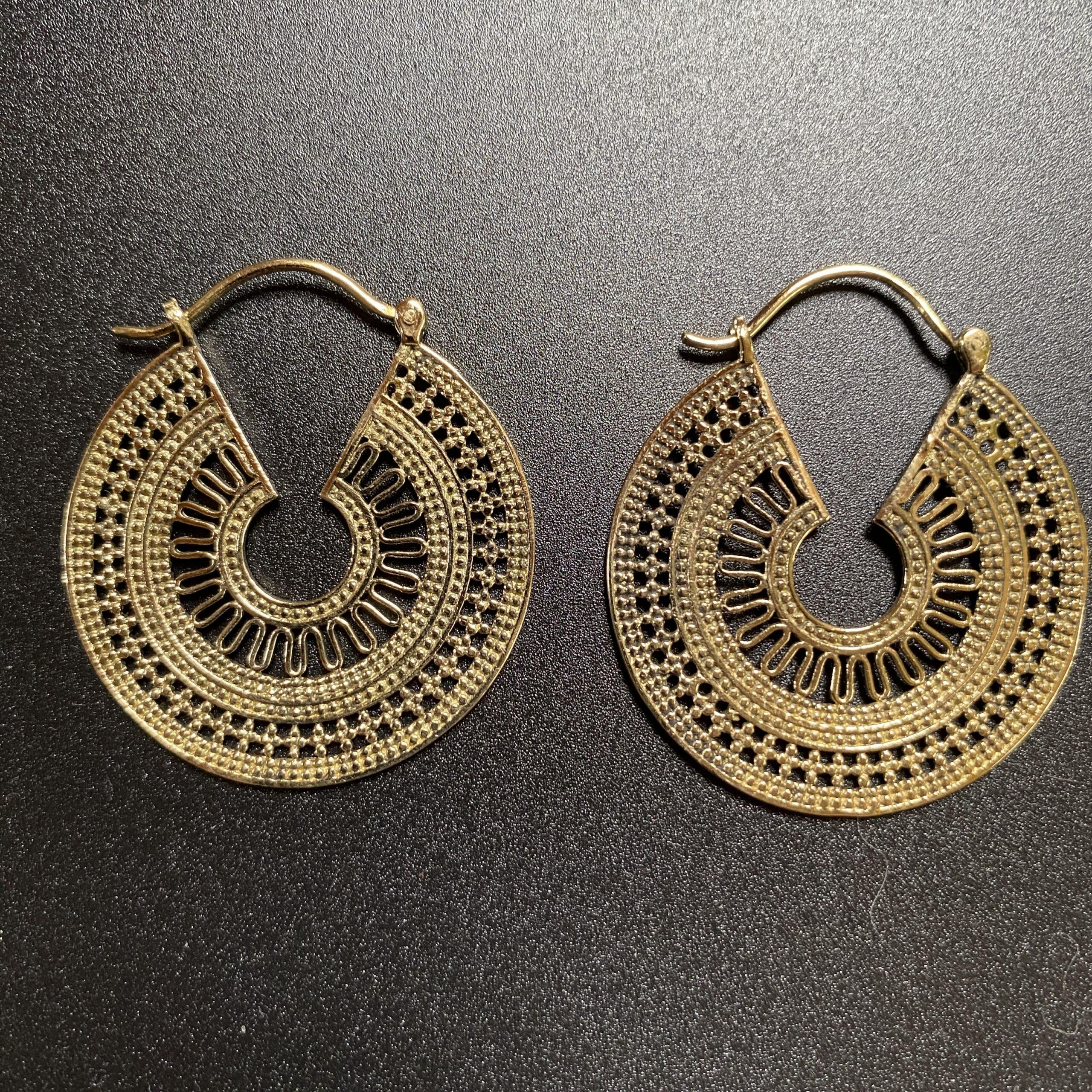 boucles oreilles laiton 13