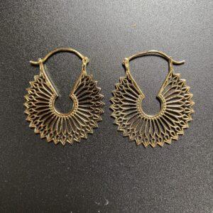 boucles oreilles laiton 40