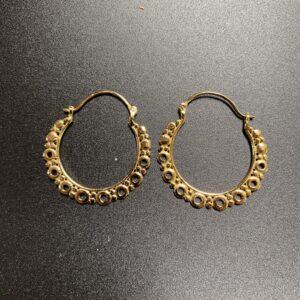 boucles oreilles laiton 45