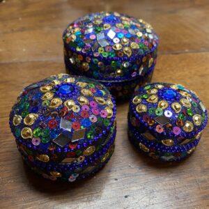 boites glitter bleu set de 3 2