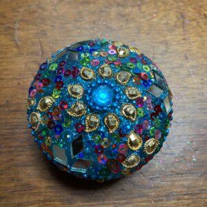 boites glitter turquoise moyenne