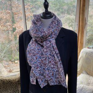 etole pareo polycoton blanc marine bordeaux 1