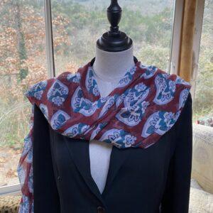 etole pareo polycoton bordeaux bleu 2