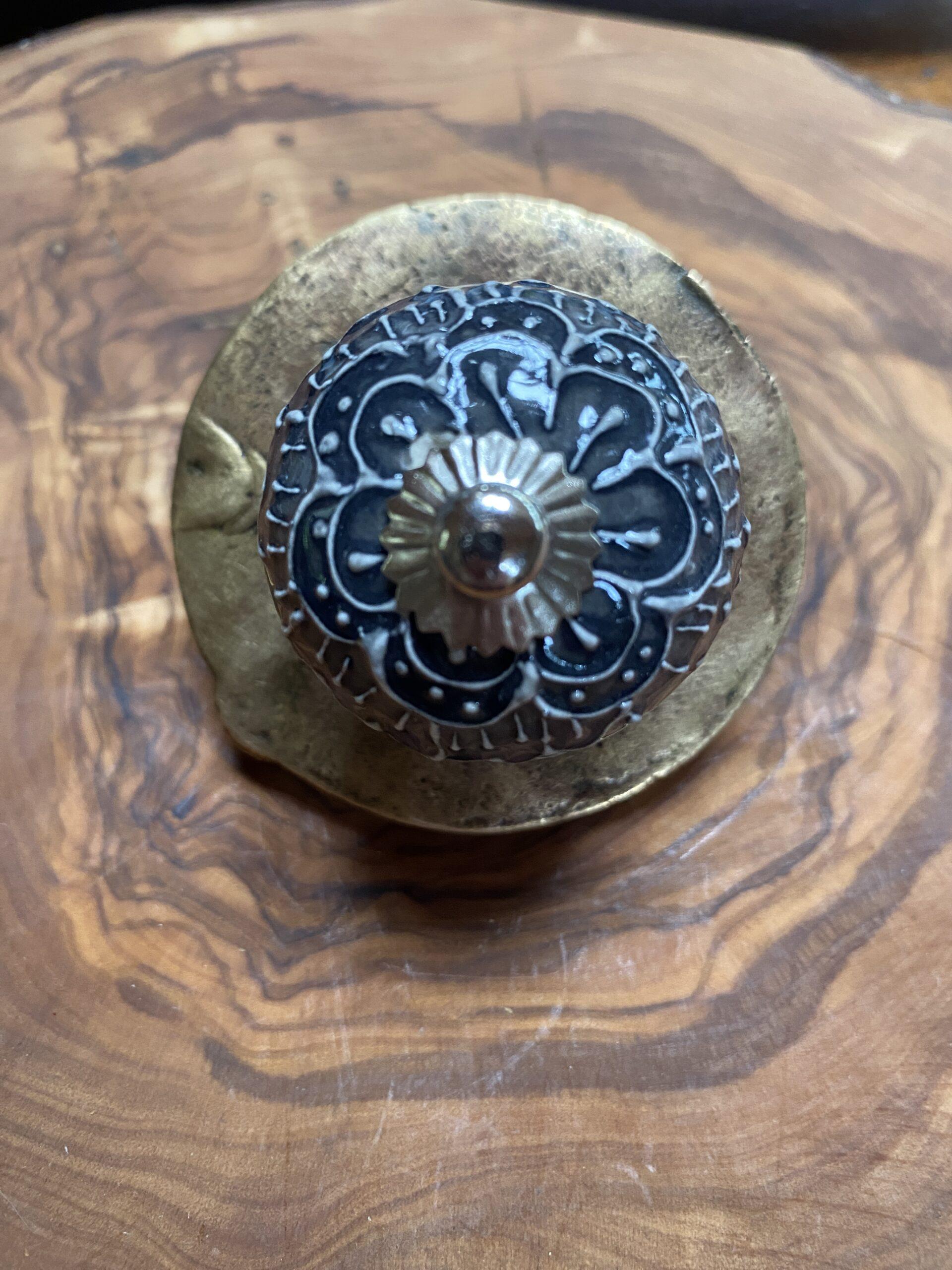 boutons de porte ceramique grand gris fonce 2