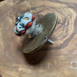 boutons de porte ceramique petit etoile bleue 3