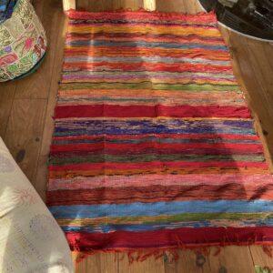 tapis tisse orange 21