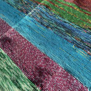 tapis tisse turquoise 24