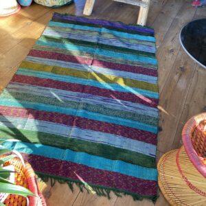 tapis tissé vert 2