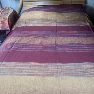 couvre lit kerala bordeaux 2