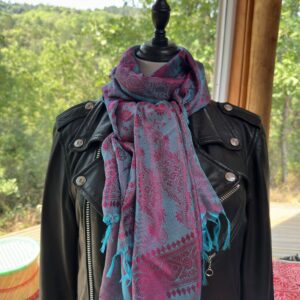 etole soie katan bleu rose 3