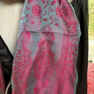 etole soie katan bleu rose 6