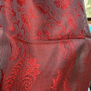 etole soie katan gris rouge 6