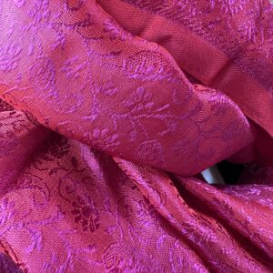 etole soie katan rouge rose et bleu 4