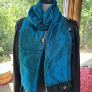 etole soie katan vert turquoise 5