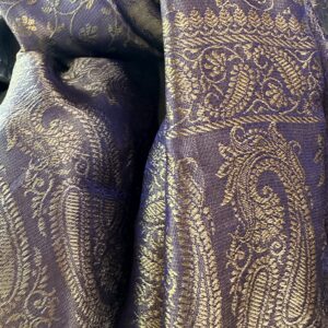 etole soie katan violet beige 4